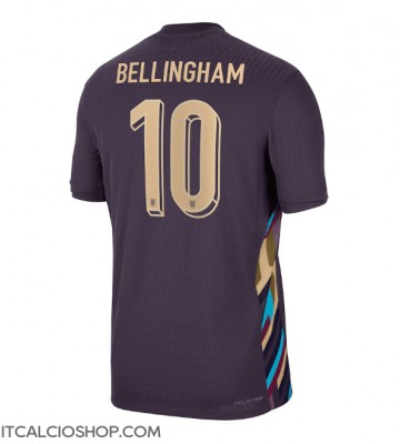 Inghilterra Jude Bellingham #10 Seconda Maglia Europei 2024 Manica Corta